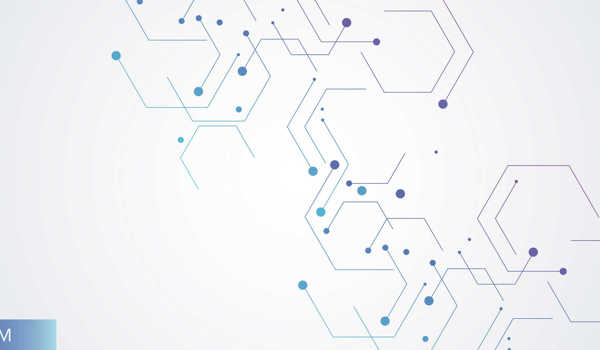Stock image: white background with hexagon pattern 